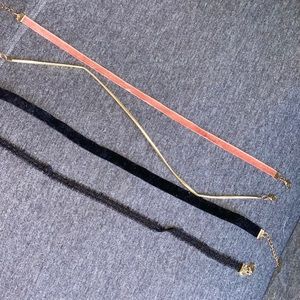 Pink, Gold & Black Chokers